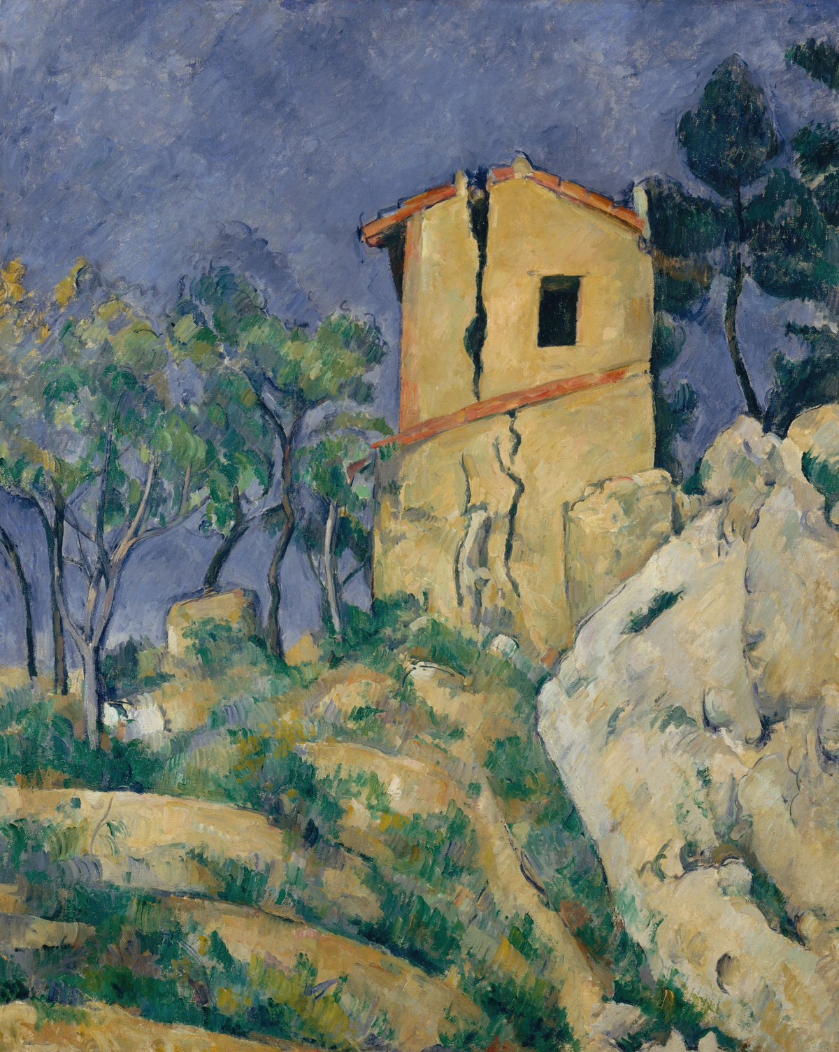 Paul Cezanne - The House with the Cracked Walls (1892-94)