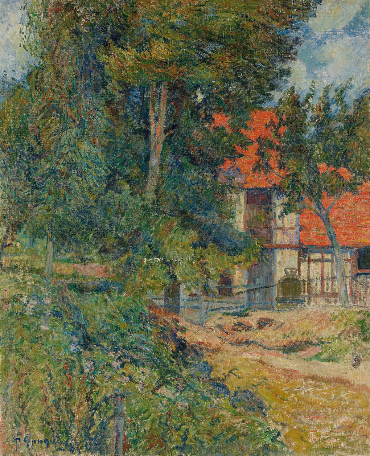 Paul Gauguin - Etable près de Dieppe II (1885)