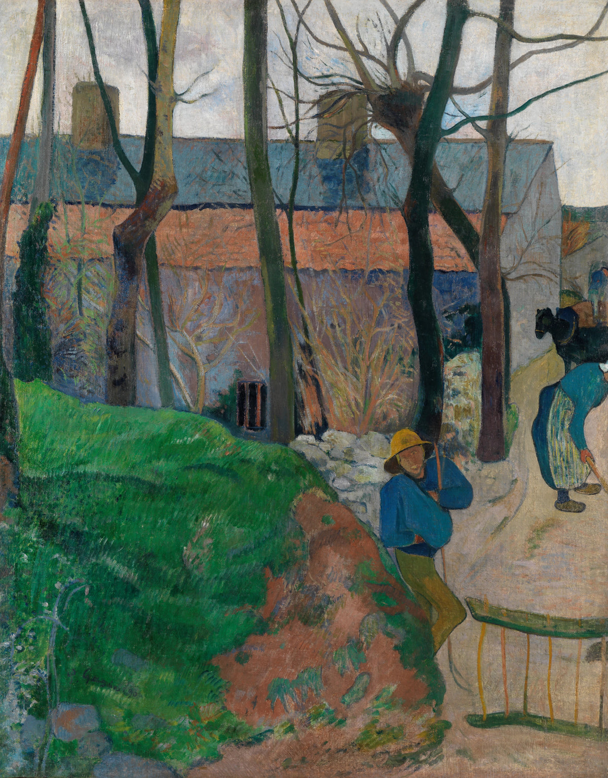 Paul Gauguin - Häuser in Le Pouldu (1890)