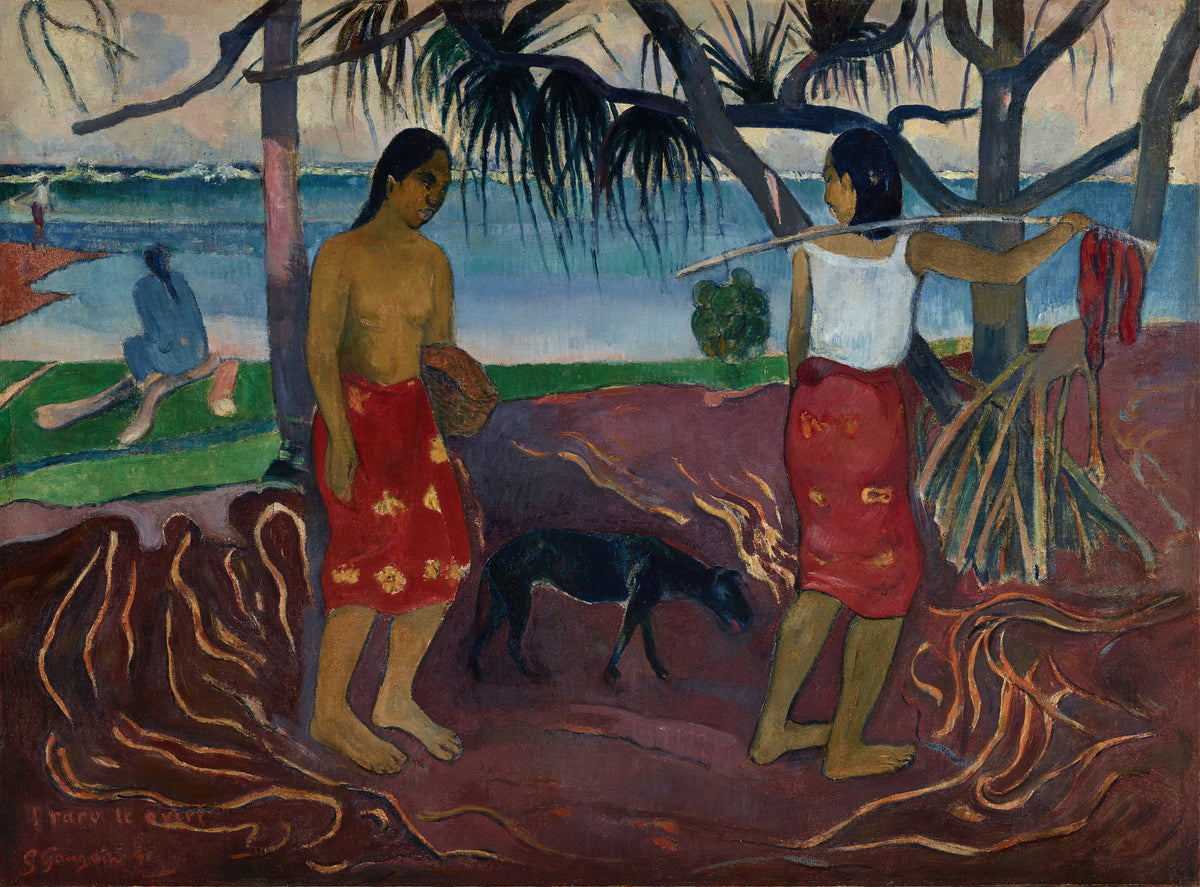 Paul Gauguin - I Raro te Oviri (Under the Pandanus) (1891)