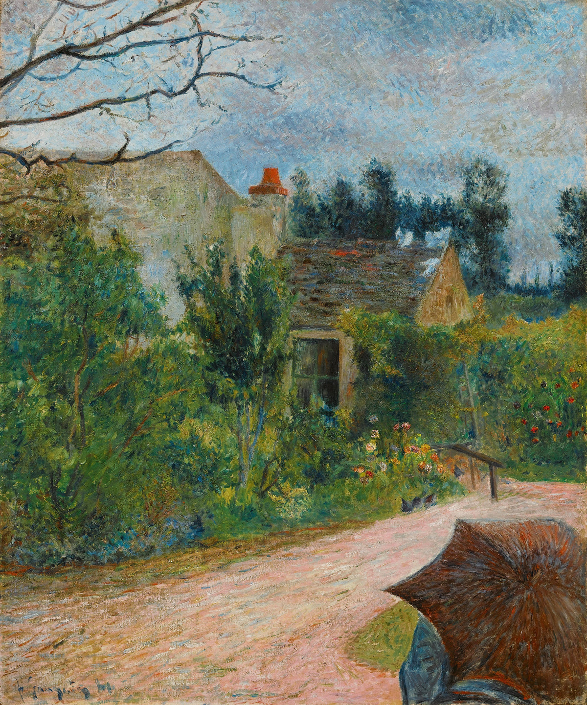 Paul Gauguin - Le Jardin de Pissarro, quai du Pothuis à Pontoise (1881)