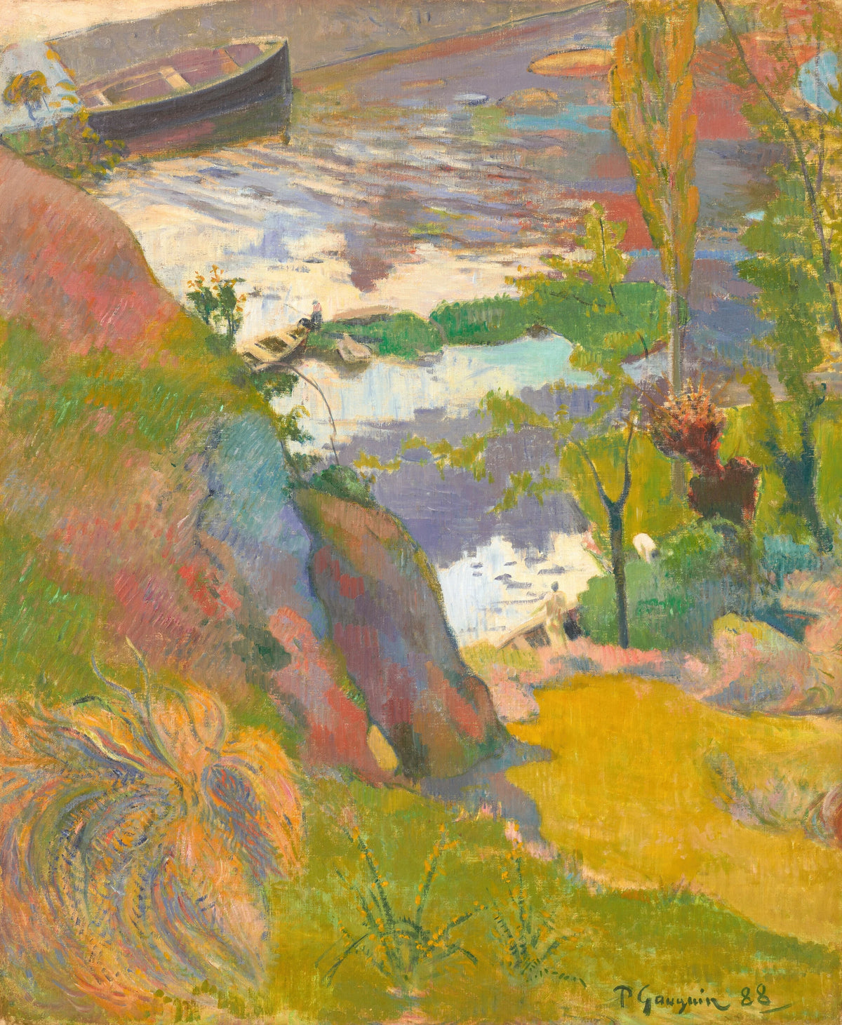 Paul Gauguin - Pêcheur et baigneurs sur l'Aven (1888)