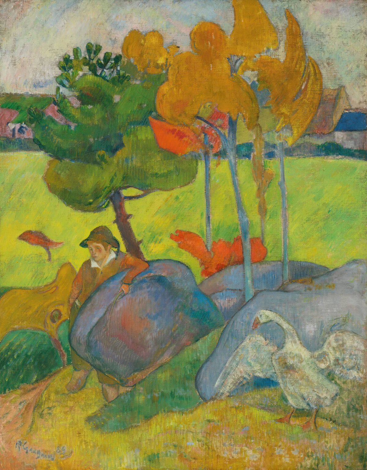 Paul Gauguin - Petit Breton À L'oie (1889)
