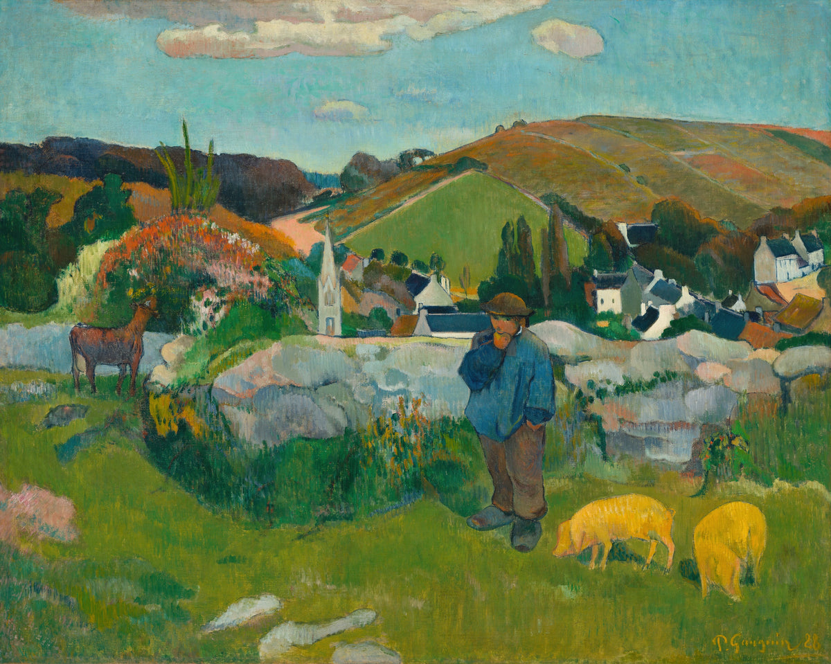 Paul Gauguin - The Swineherd (1888)