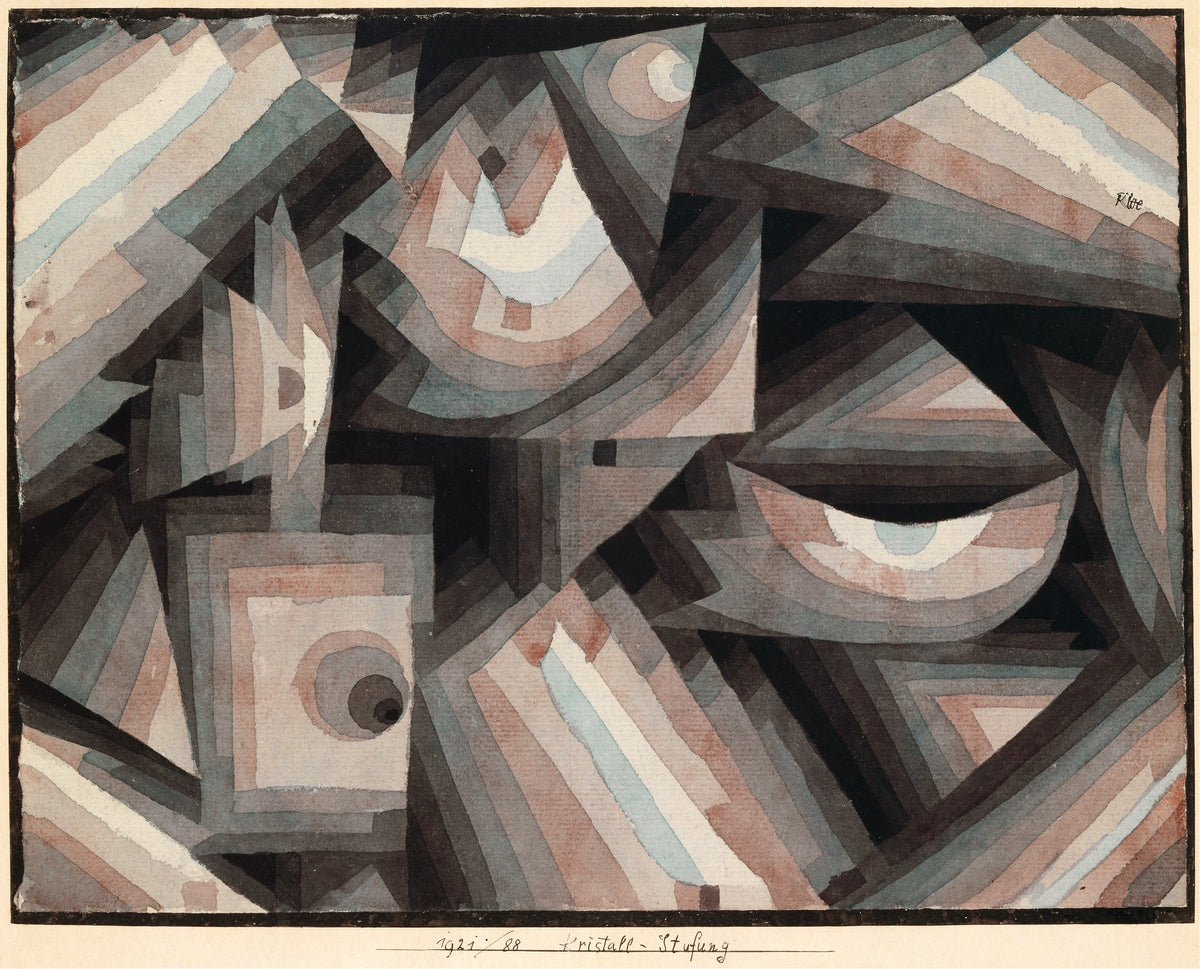 Paul Klee - Crystal gradation (1922)