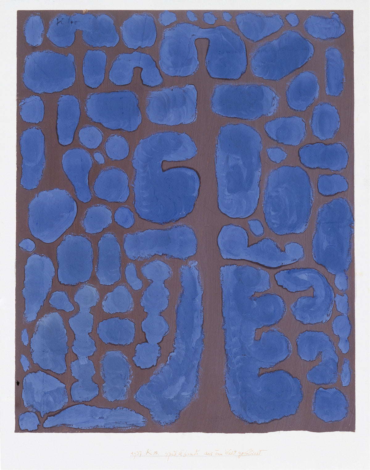 Paul Klee - Late Evening Looking Out of the Woods (1937)