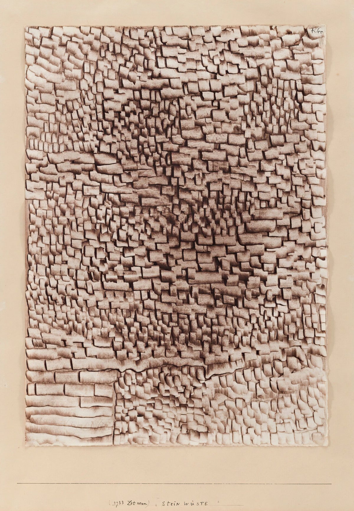 Paul Klee - Steinwüste (Stone Desert) (1933)