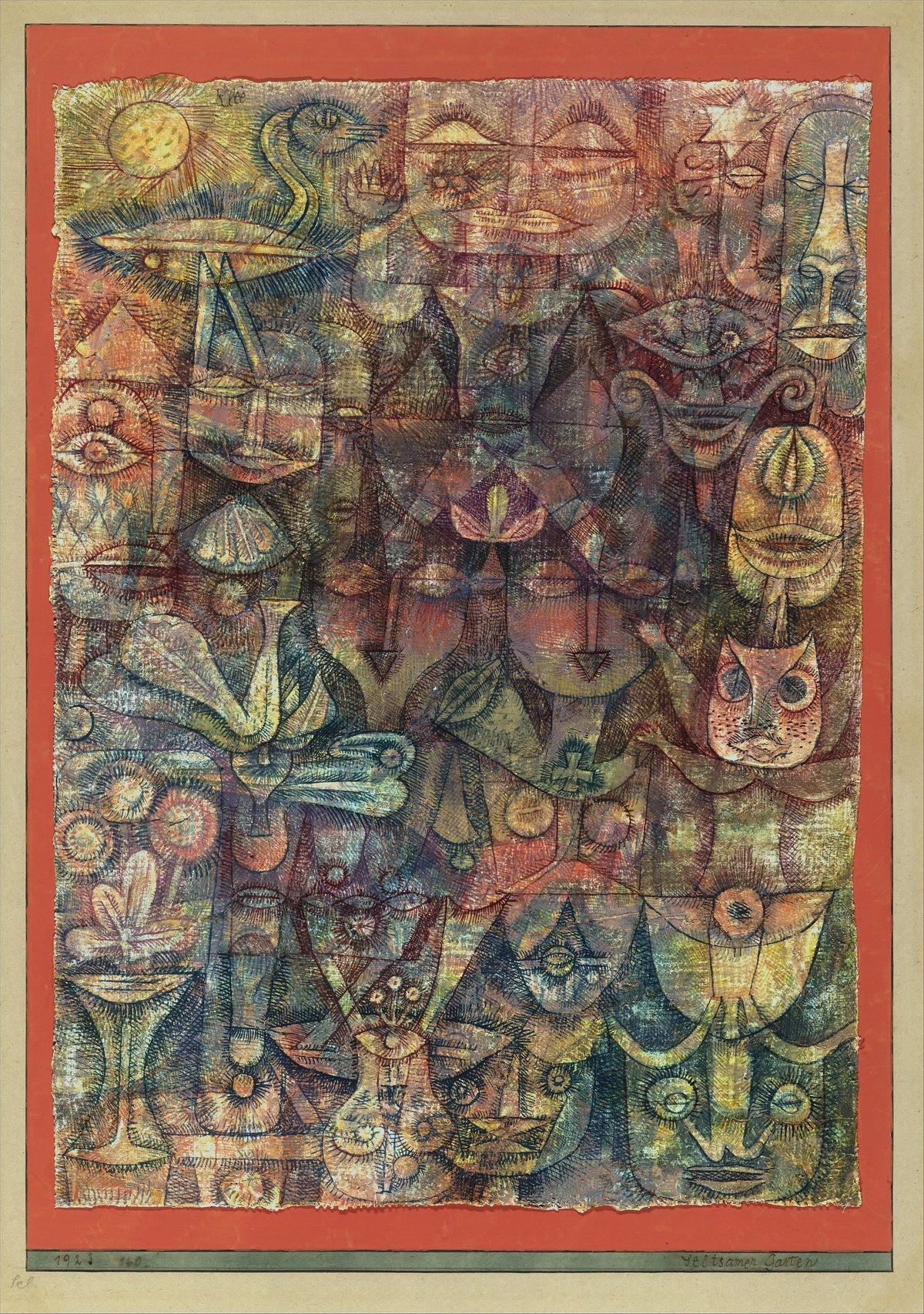 Paul Klee - Strange Garden (1923)