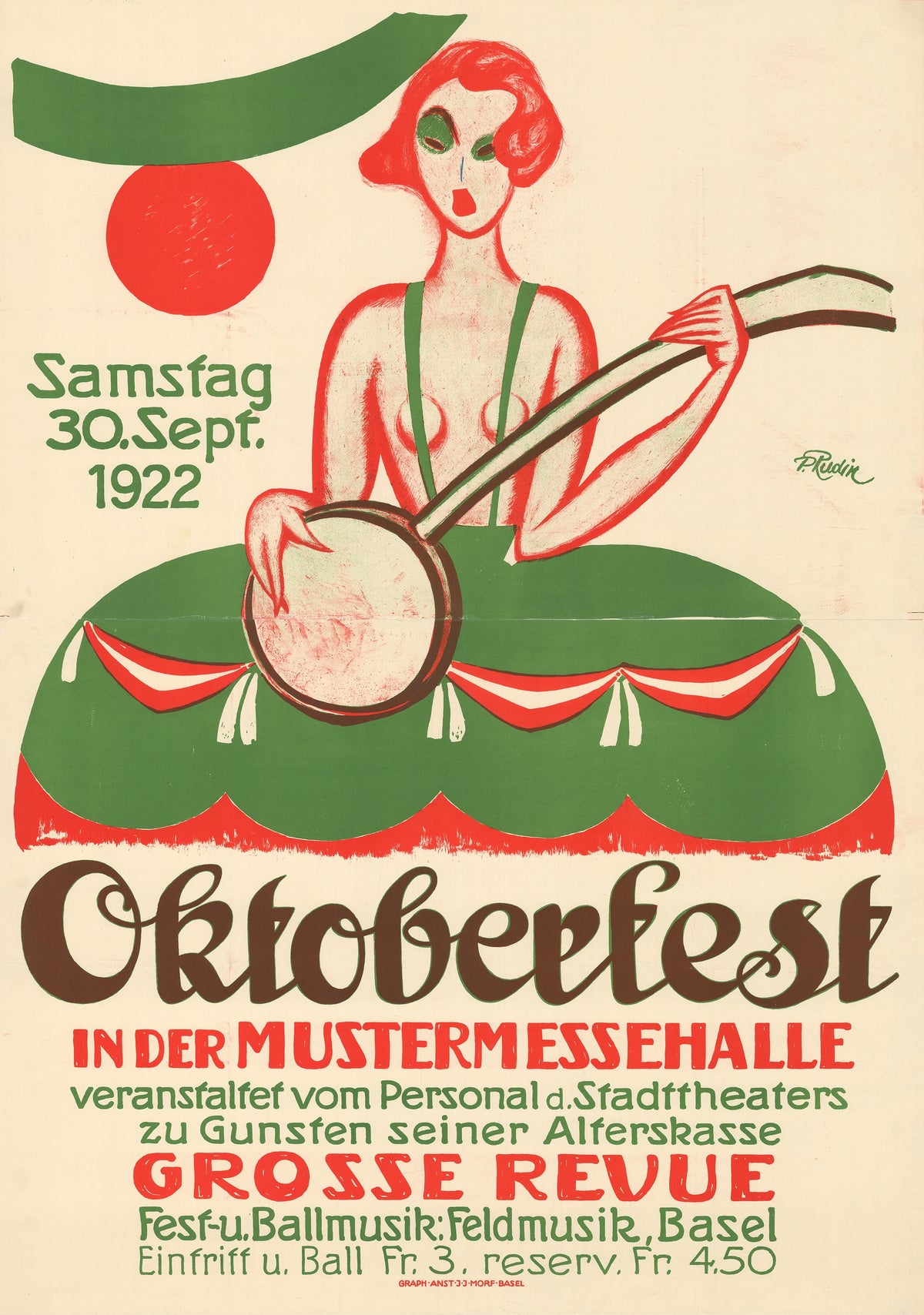 Paul Rudin - Oktoberfest in der Mustermessehalle - Grosse Revue (1922)