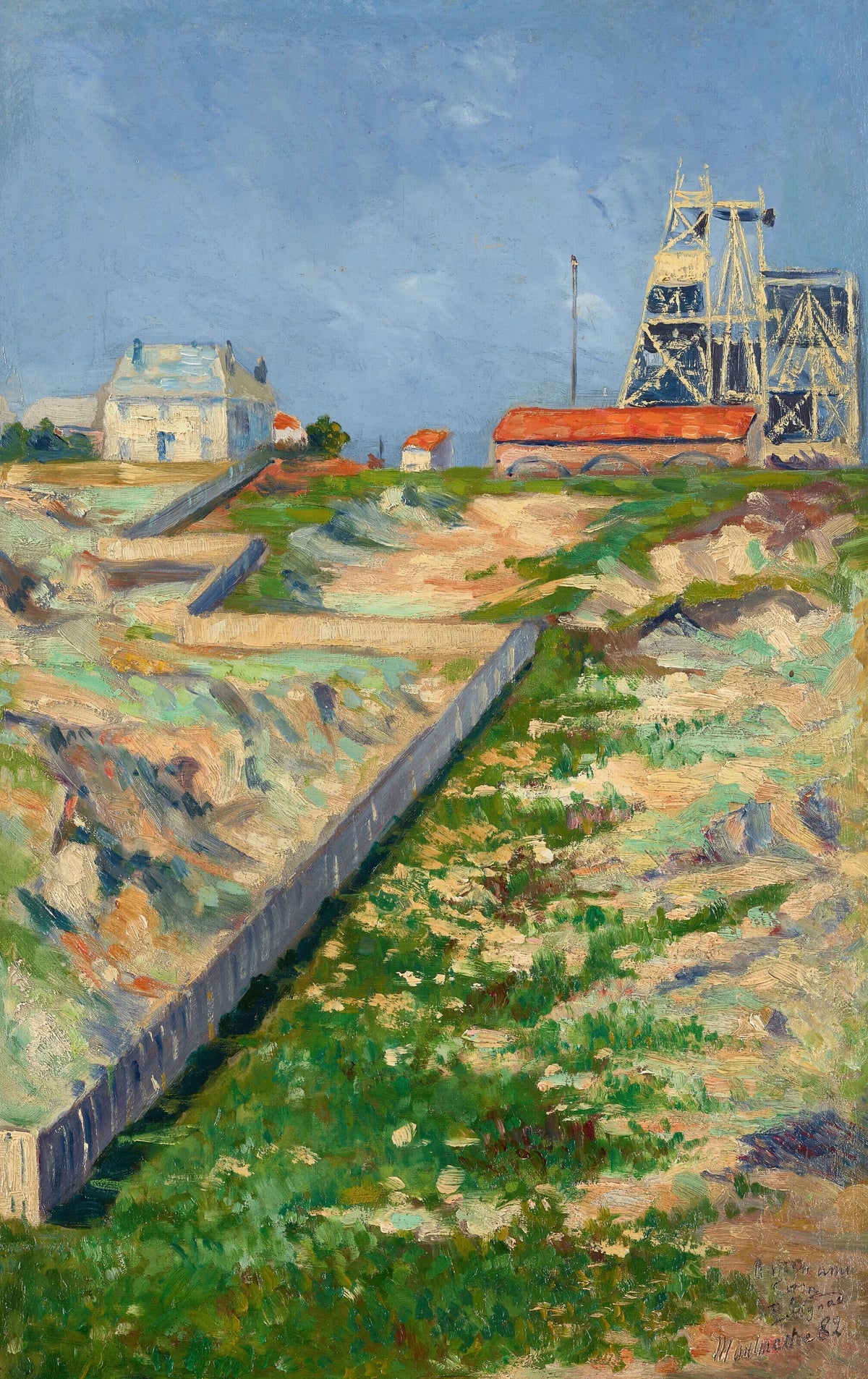 Paul Signac - L'échafaudage du Sacré-Coeur (1882-1883)