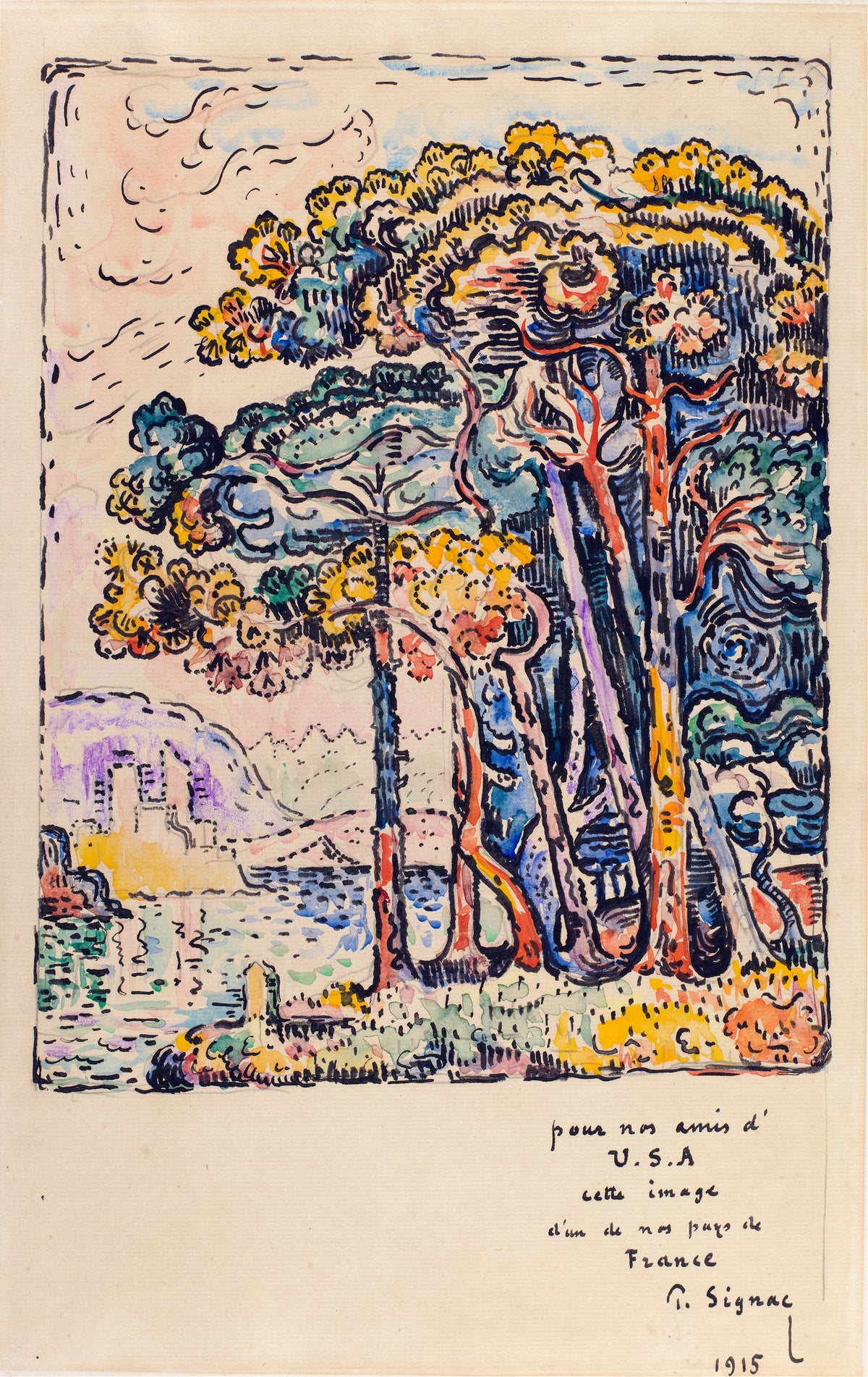 Paul Signac - Landscape (1915)
