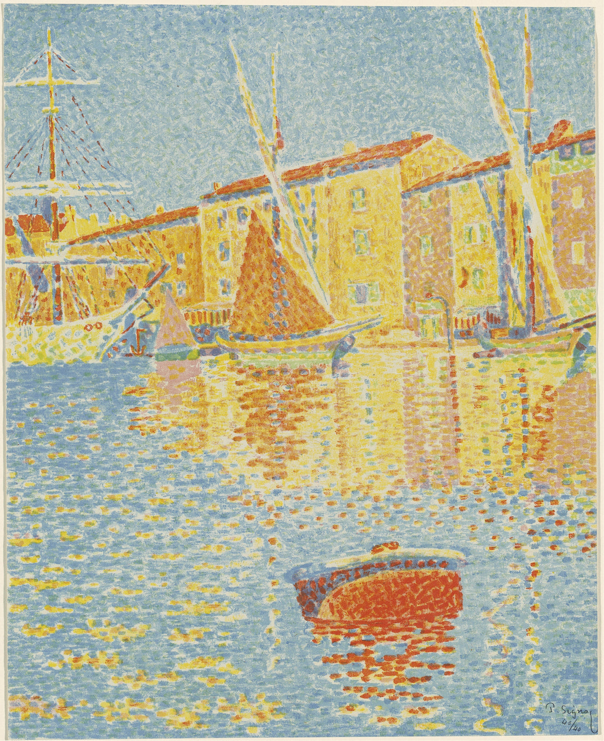 Paul Signac - The Buoy (La bouée) (1894)