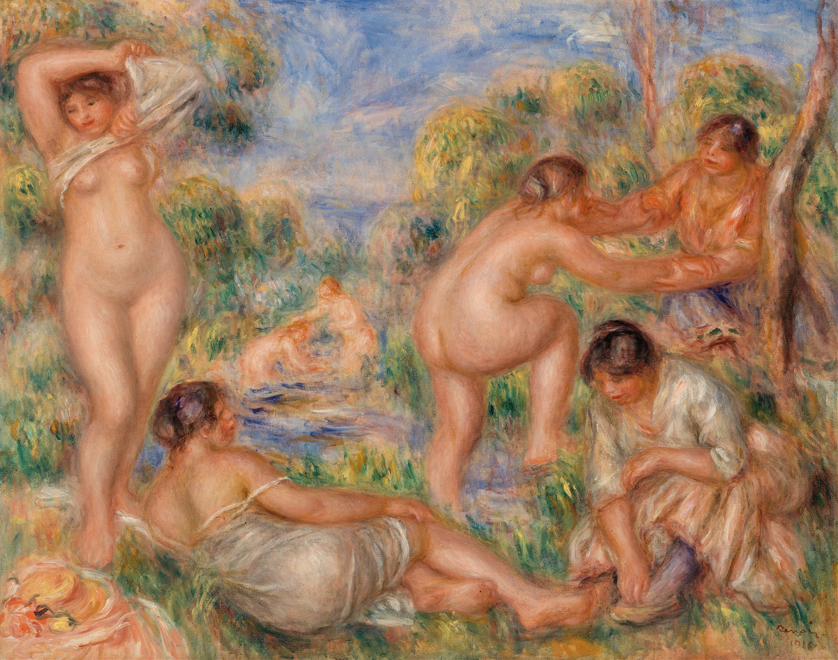 Pierre-Auguste Renoir - Bathing Group (1916)