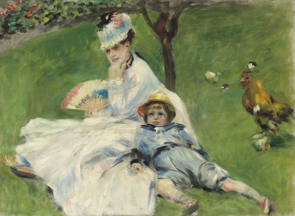 Pierre-Auguste Renoir - Madame Monet and Her Son (1874)