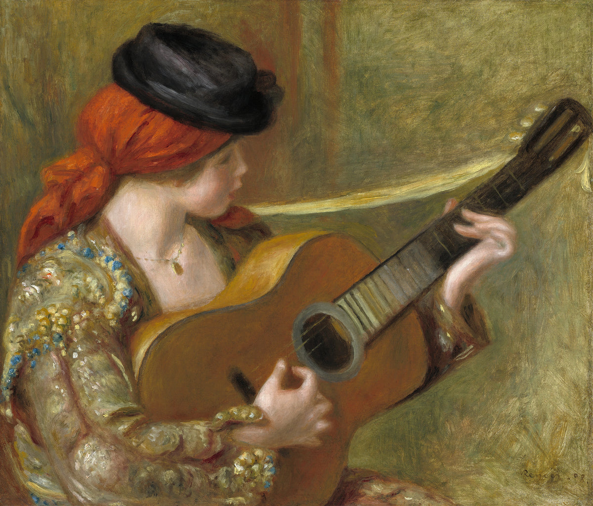 Pierre-Auguste Renoir - Young Spanish Woman with a Guitar (1898)