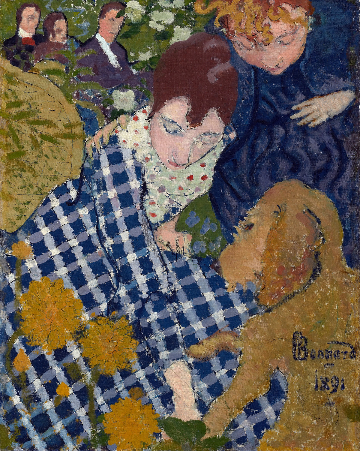 Pierre Bonnard - Women With A Dog (1891)