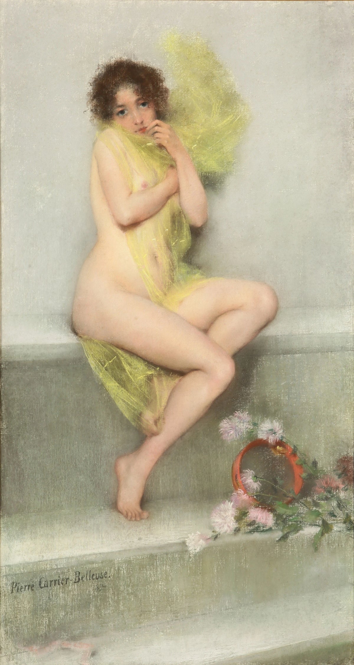 Pierre Carrier-Belleuse - The chill (1894)