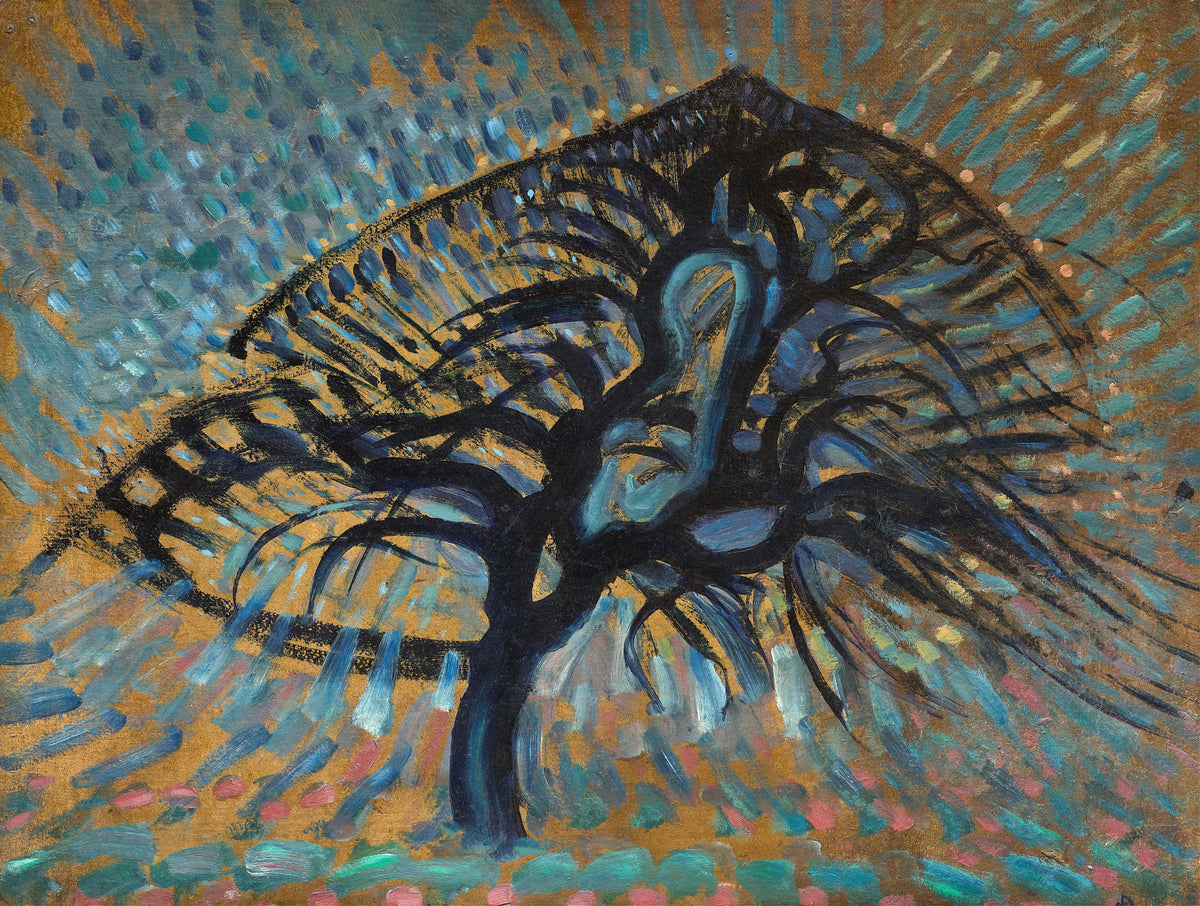 Piet Mondrian - Apple Tree, Pointillist Version (1908-1909)