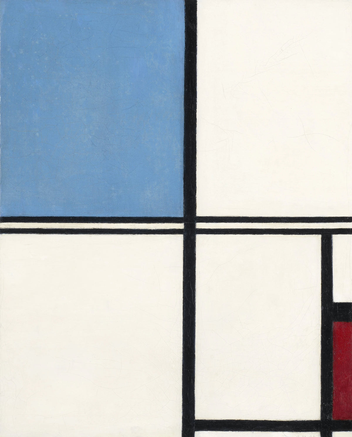 Piet Mondrian - Composition with Blue and Red (1932)