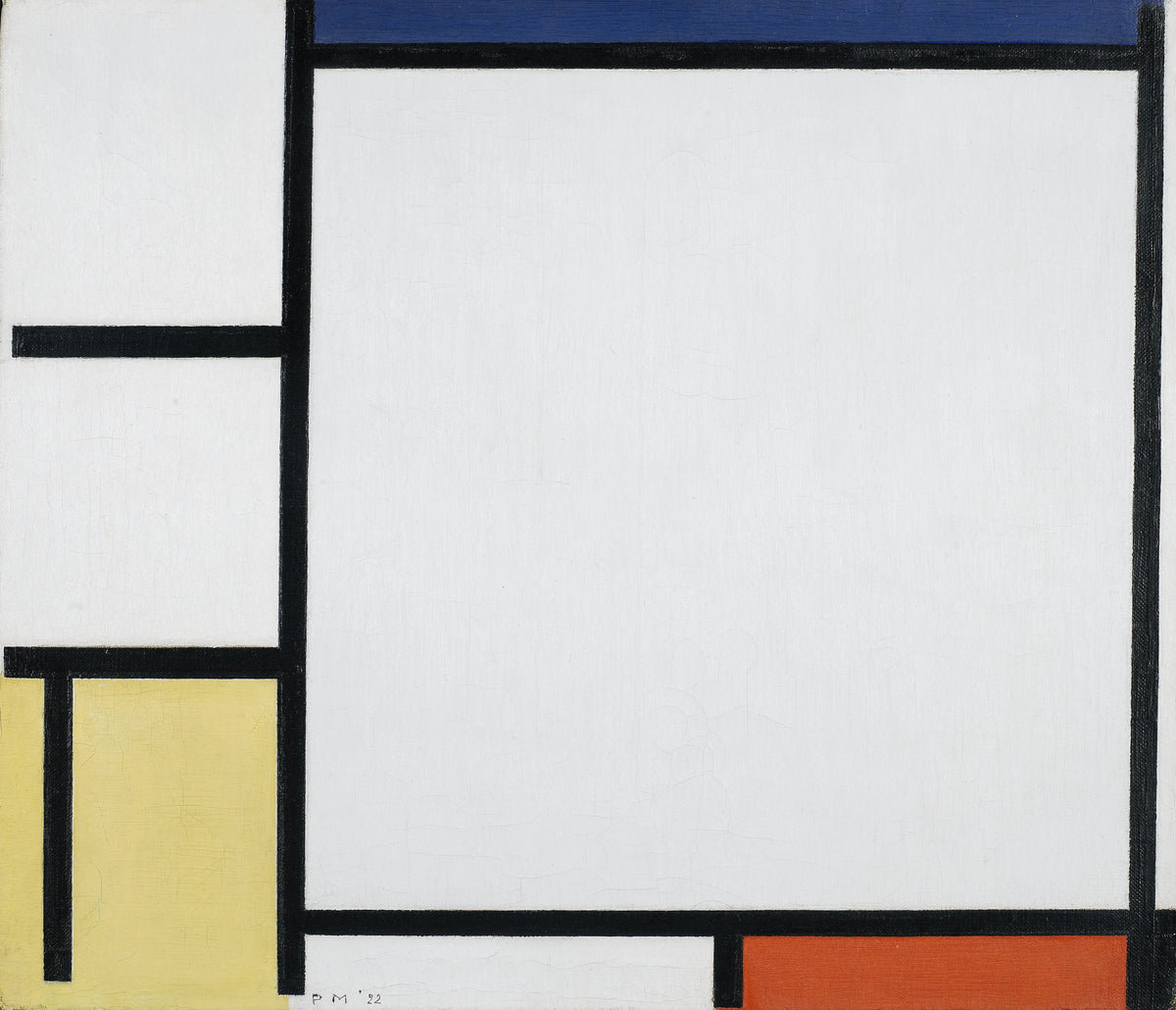 Piet Mondrian - Composition with Blue, Red, Yellow, and Black (1922)