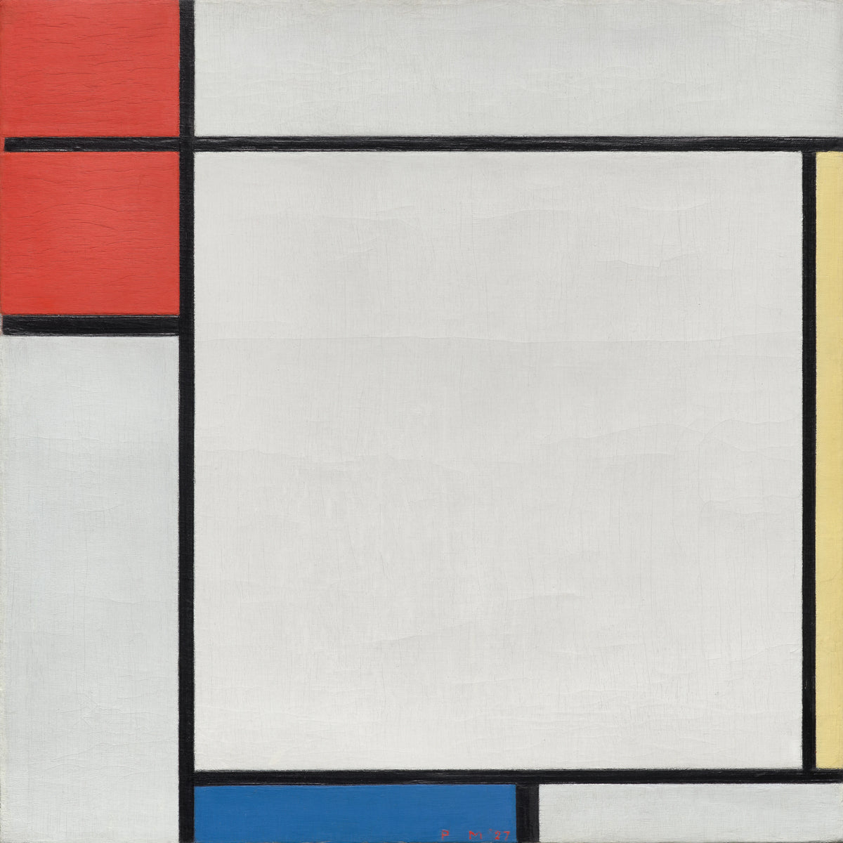 Piet Mondrian - Composition with Red, Yellow, and Blue (1927)