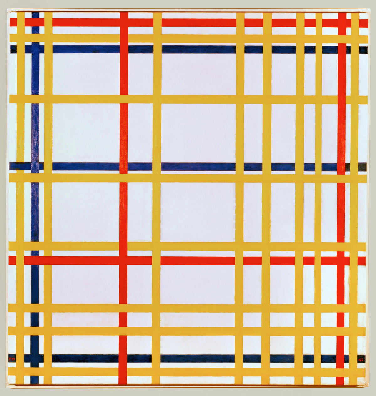 Piet Mondrian - New York City I (1942)