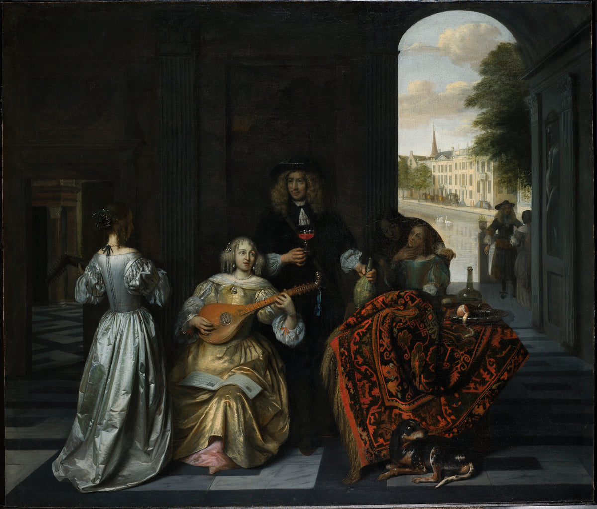 Pieter de Hooch - A Music Party (1675)