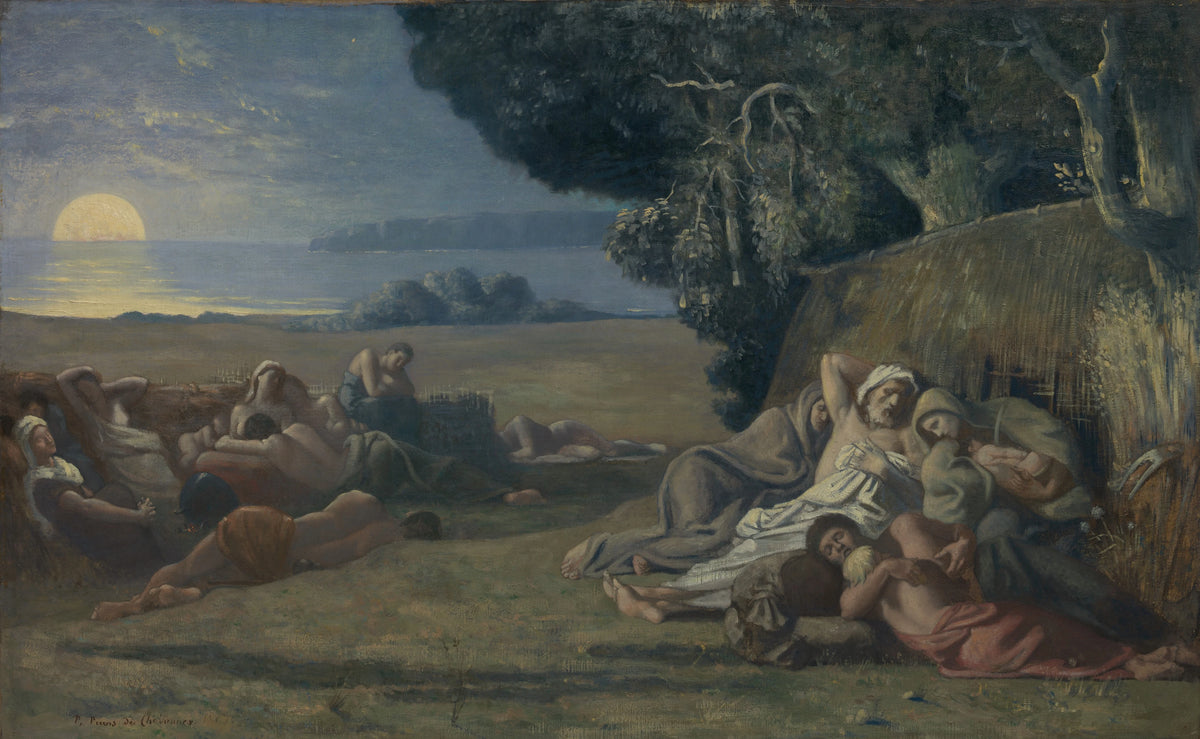 Puvis de Chavannes - Sleep (circa 1867-70)