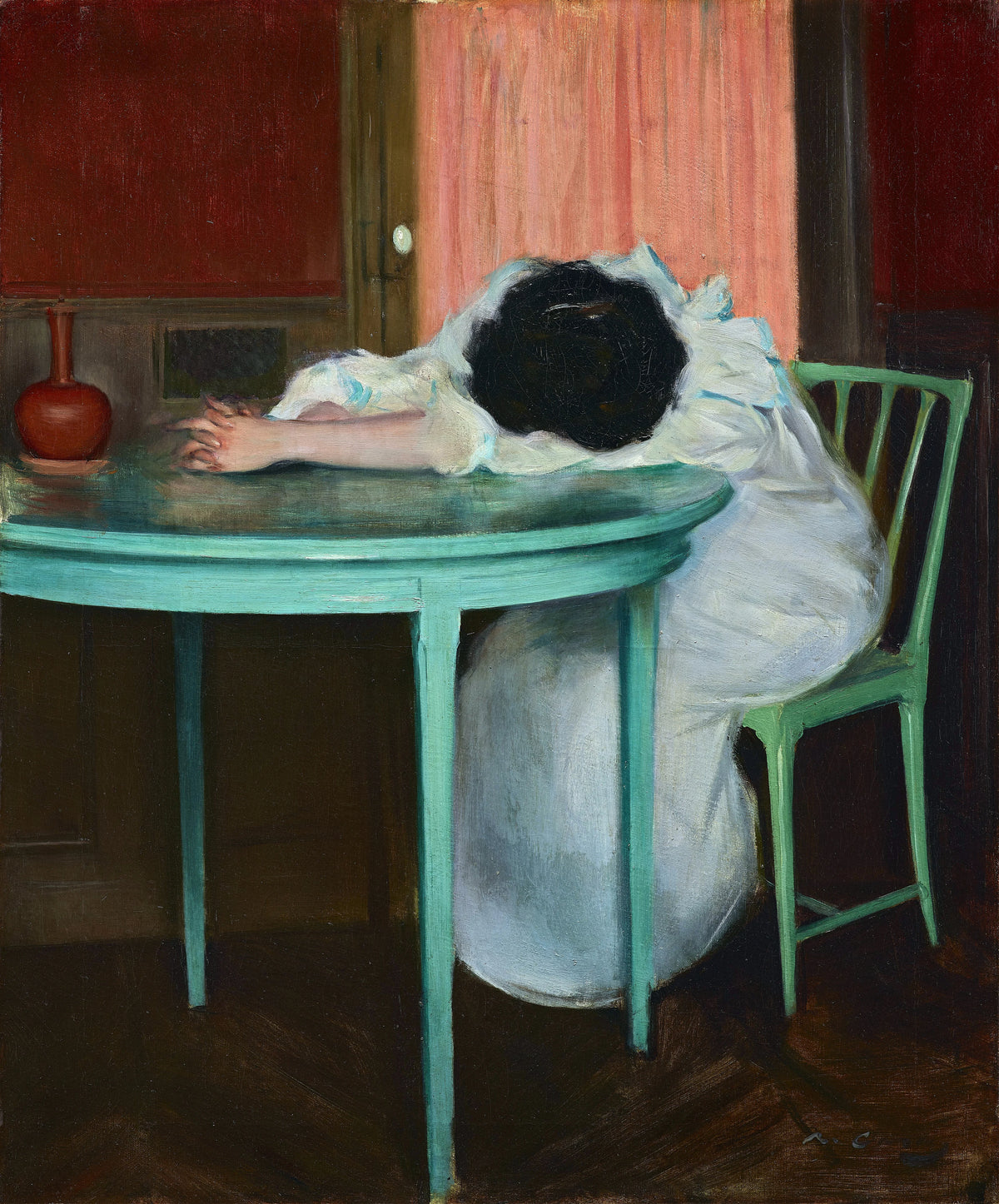 Ramón Casas - Tired (circa 1895-1900)