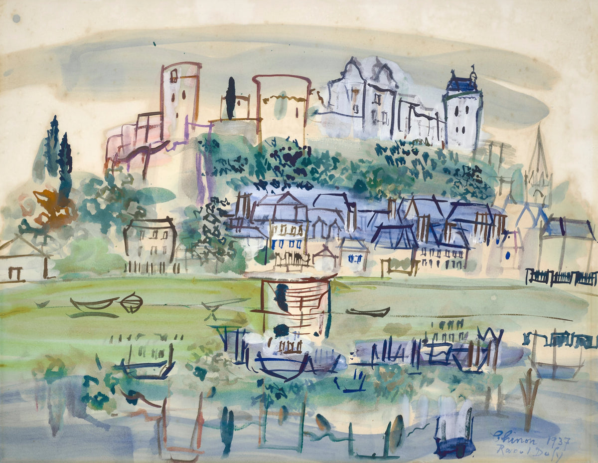 Raoul Dufy - Chinon (1937)