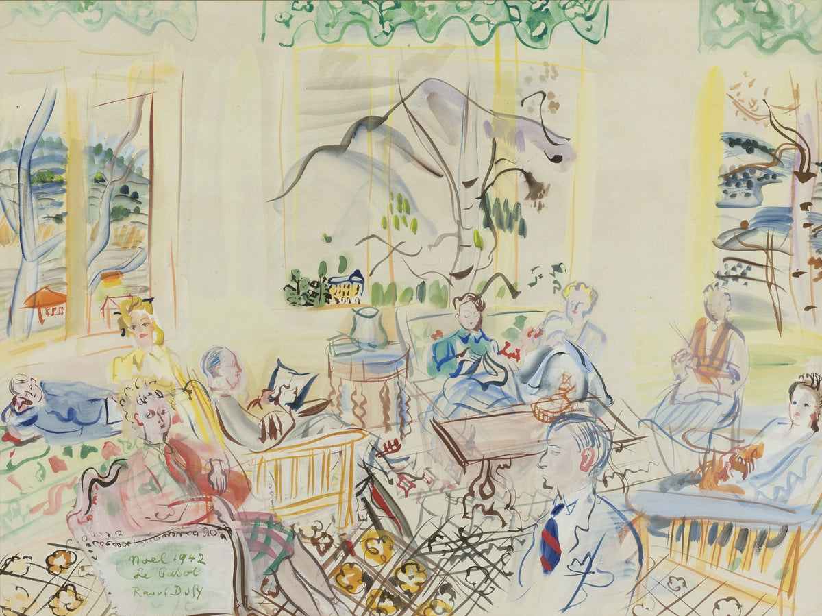 Raoul Dufy - 'Le Casot' À vernet-les-bains, noel (1942)