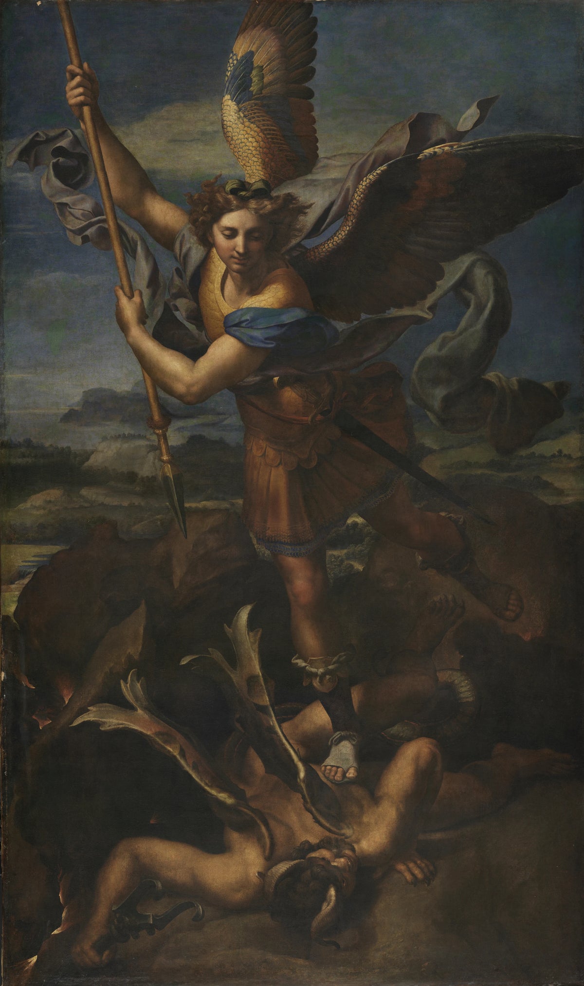 Raphael - Saint Michael Vanquishing Satan (1518)