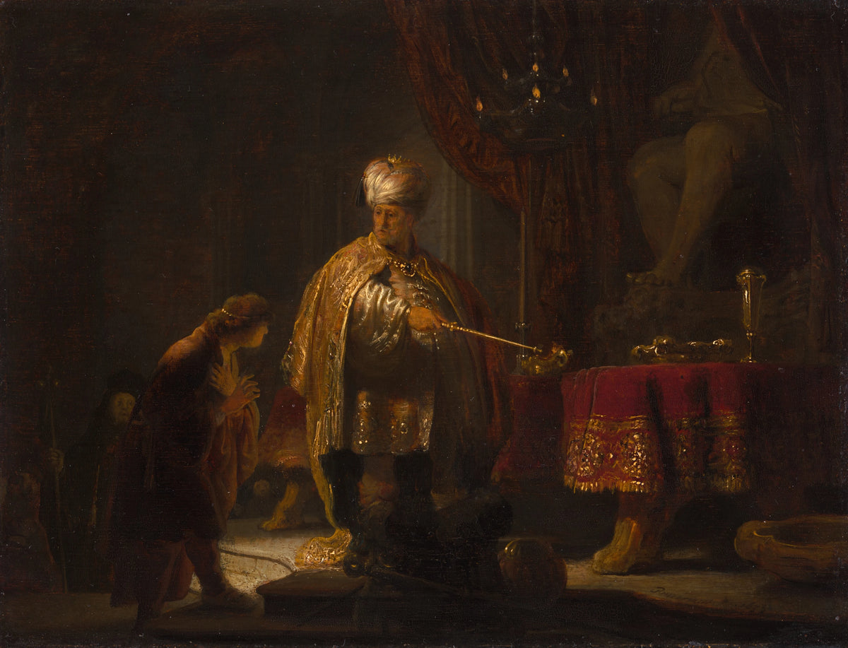 Rembrandt van Rijn - Daniel and Cyrus Before the Idol Bel (1633)