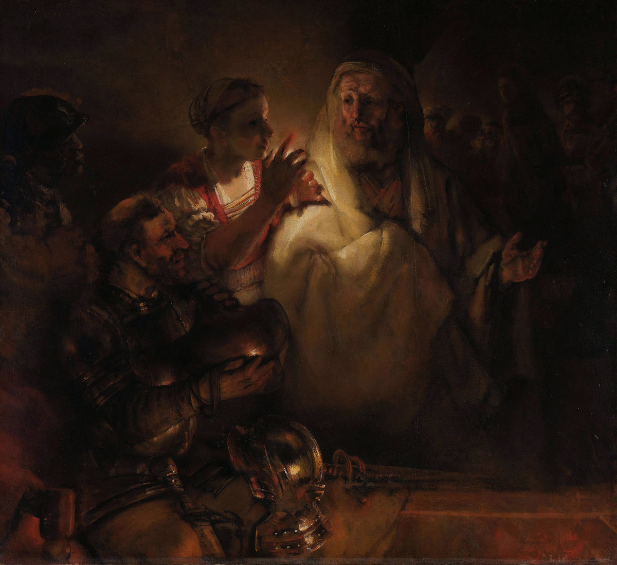 Rembrandt van Rijn - The Denial of St Peter (1660)
