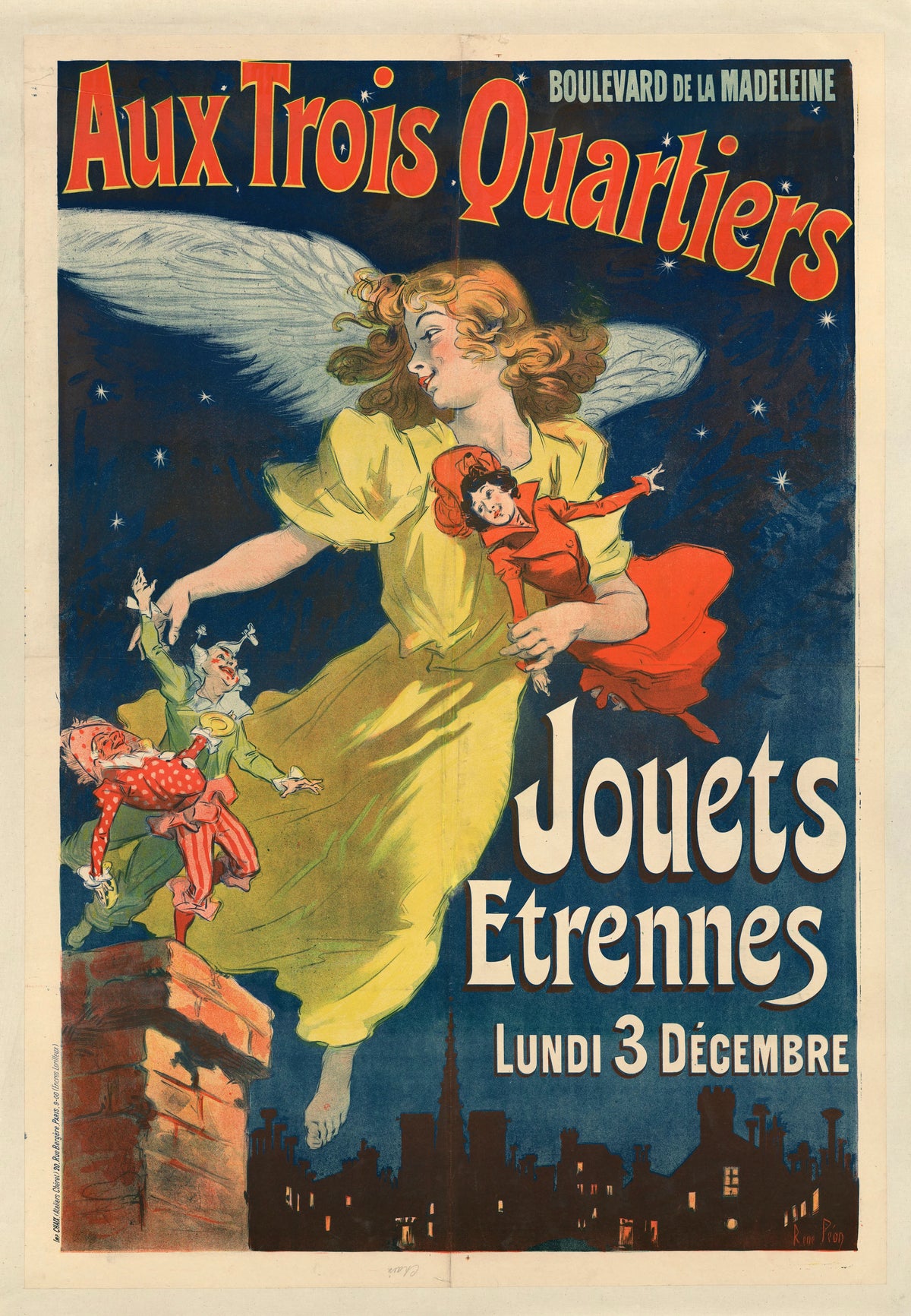 René Péan - Aux Trois Quartiers. Jouets - étrennes (1900)