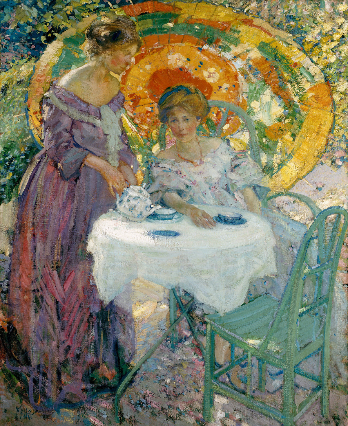 Richard E. Miller - Afternoon Tea (1910)