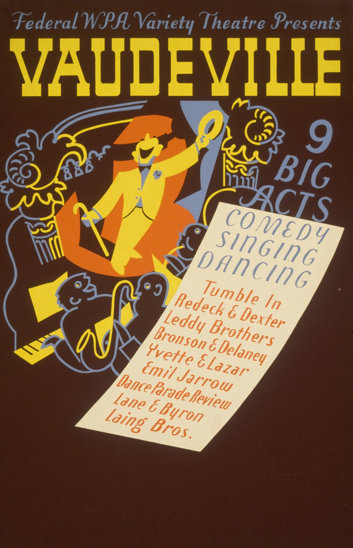 Richard Halls - Federal WPA Variety Theatre presents vaudeville 9 big acts (1936)