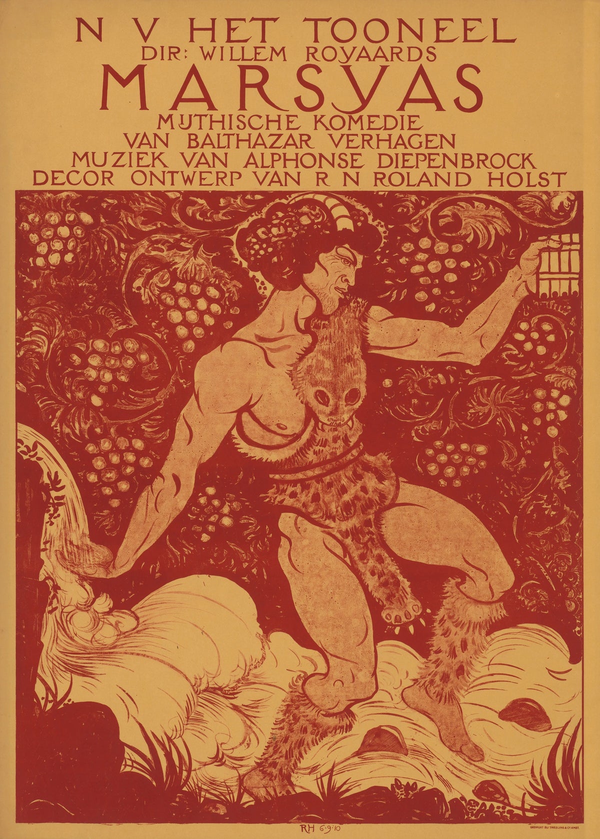 Richard Nicolaüs Roland Holst - Marsyas. Mijthische Komedie (1910)