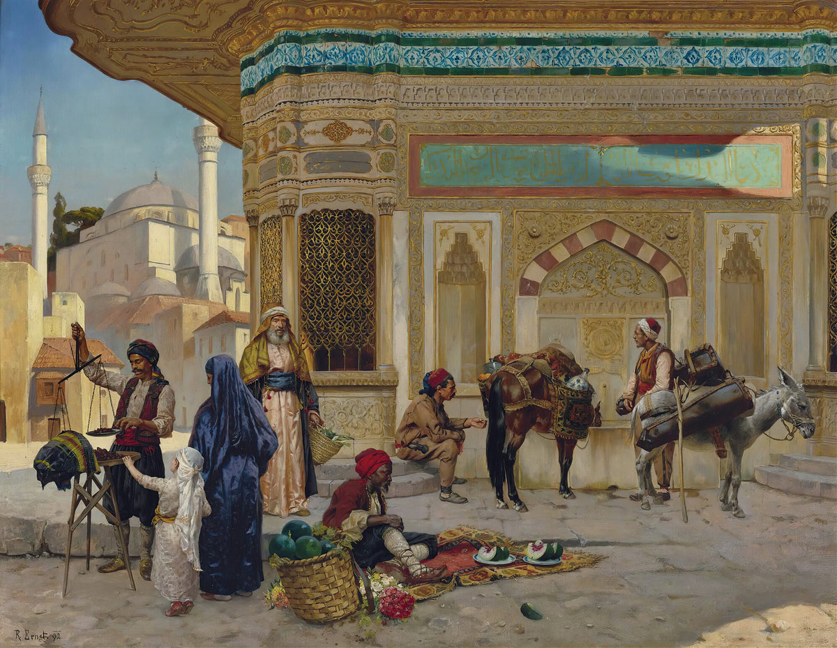 Rudolf Ernst - The Fountain Of Ahmed III, Istanbul (1892)