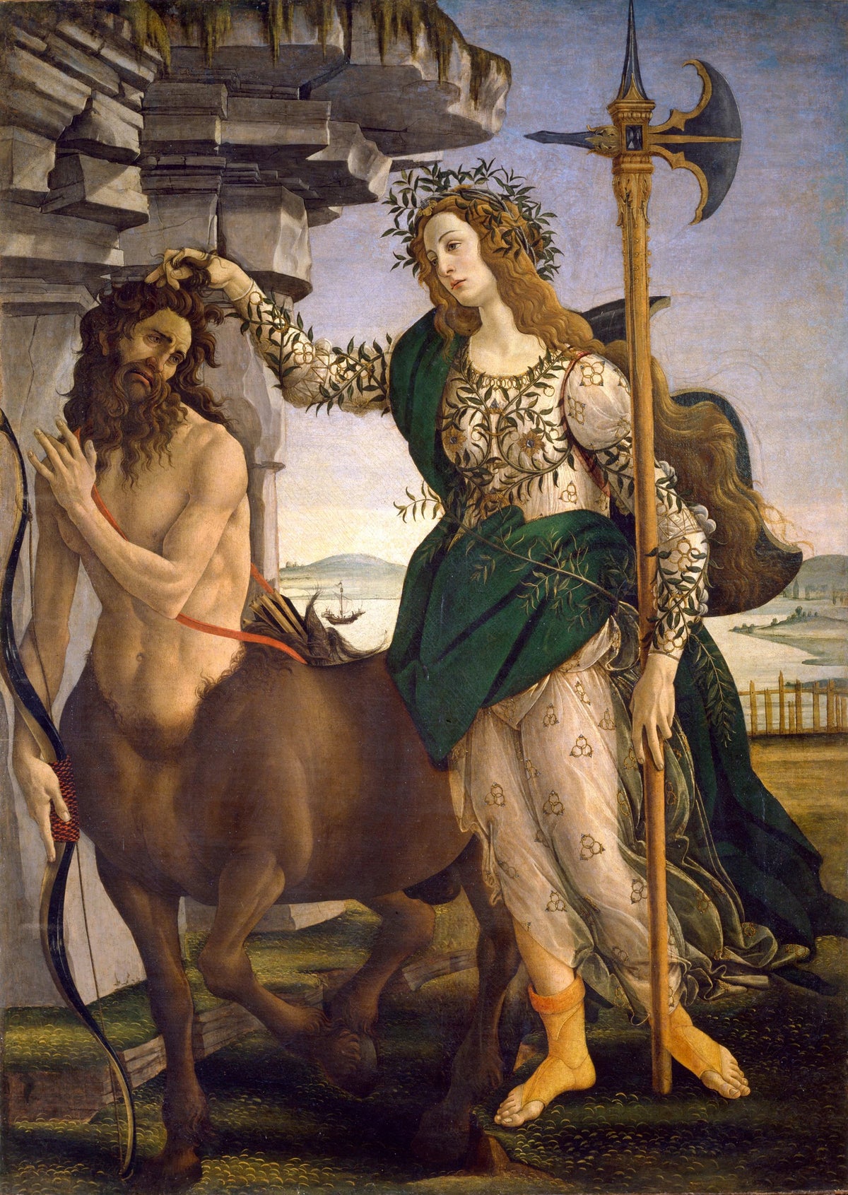 Sandro Botticelli - Pallas And The Centaur (1480-1485)