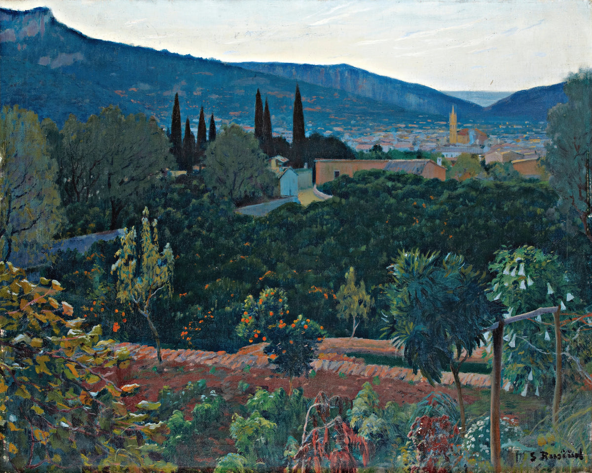 Santiago Rusiñol - El Valle, Soller (View Over Soller)