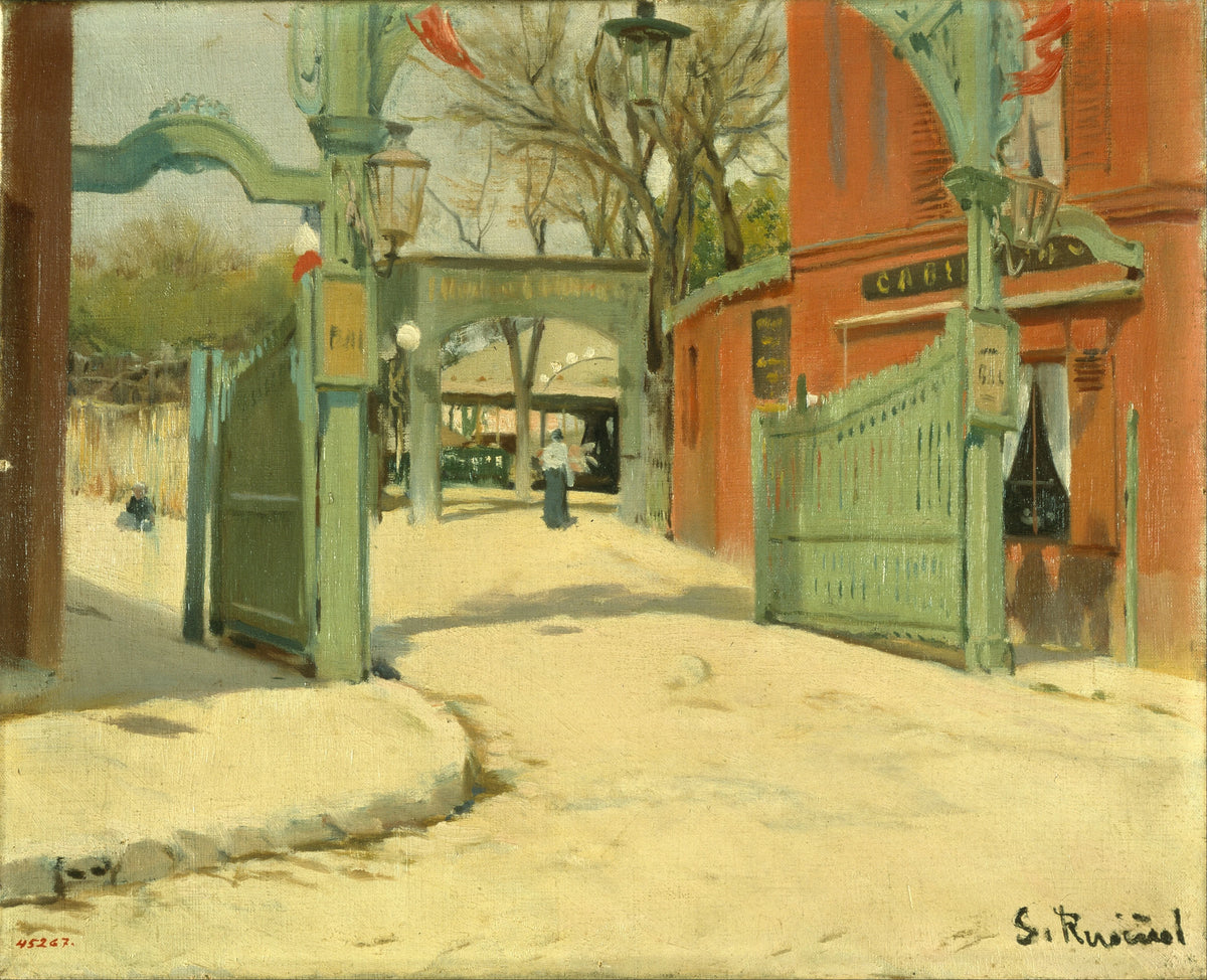 Santiago Rusiñol - Entrance to the Park of the Moulin de la Galette (1891)