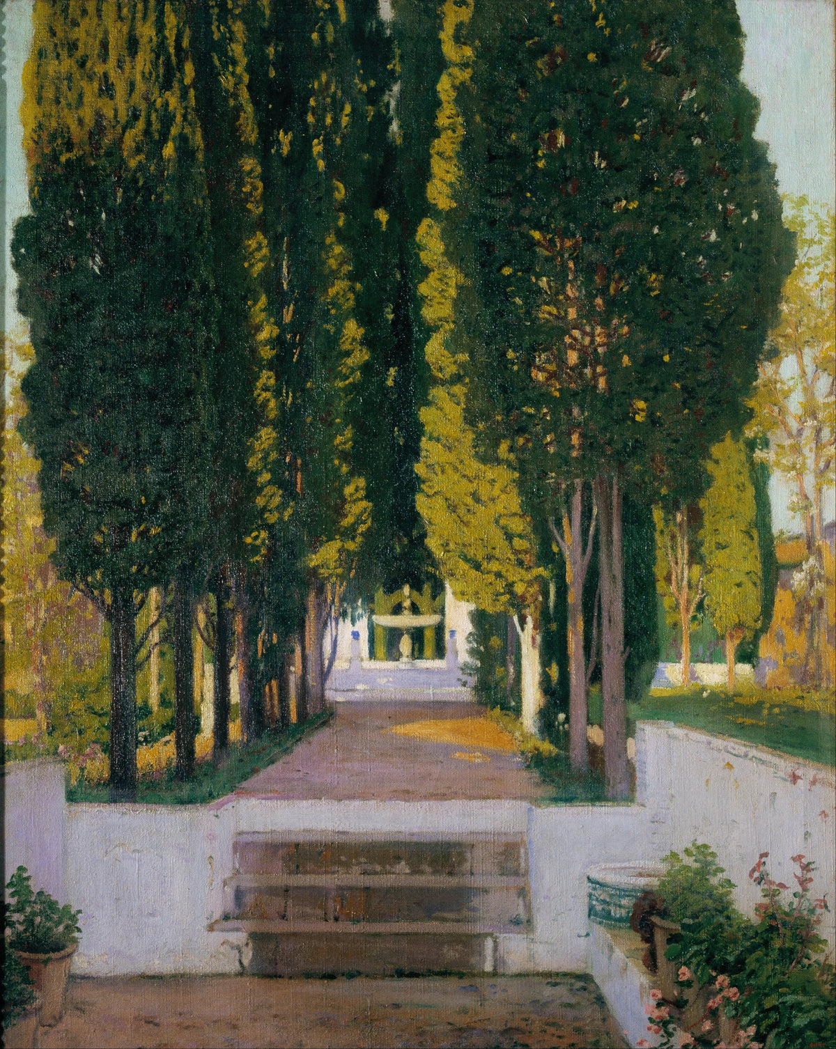Santiago Rusiñol - Gardens of the Generalife (1909)