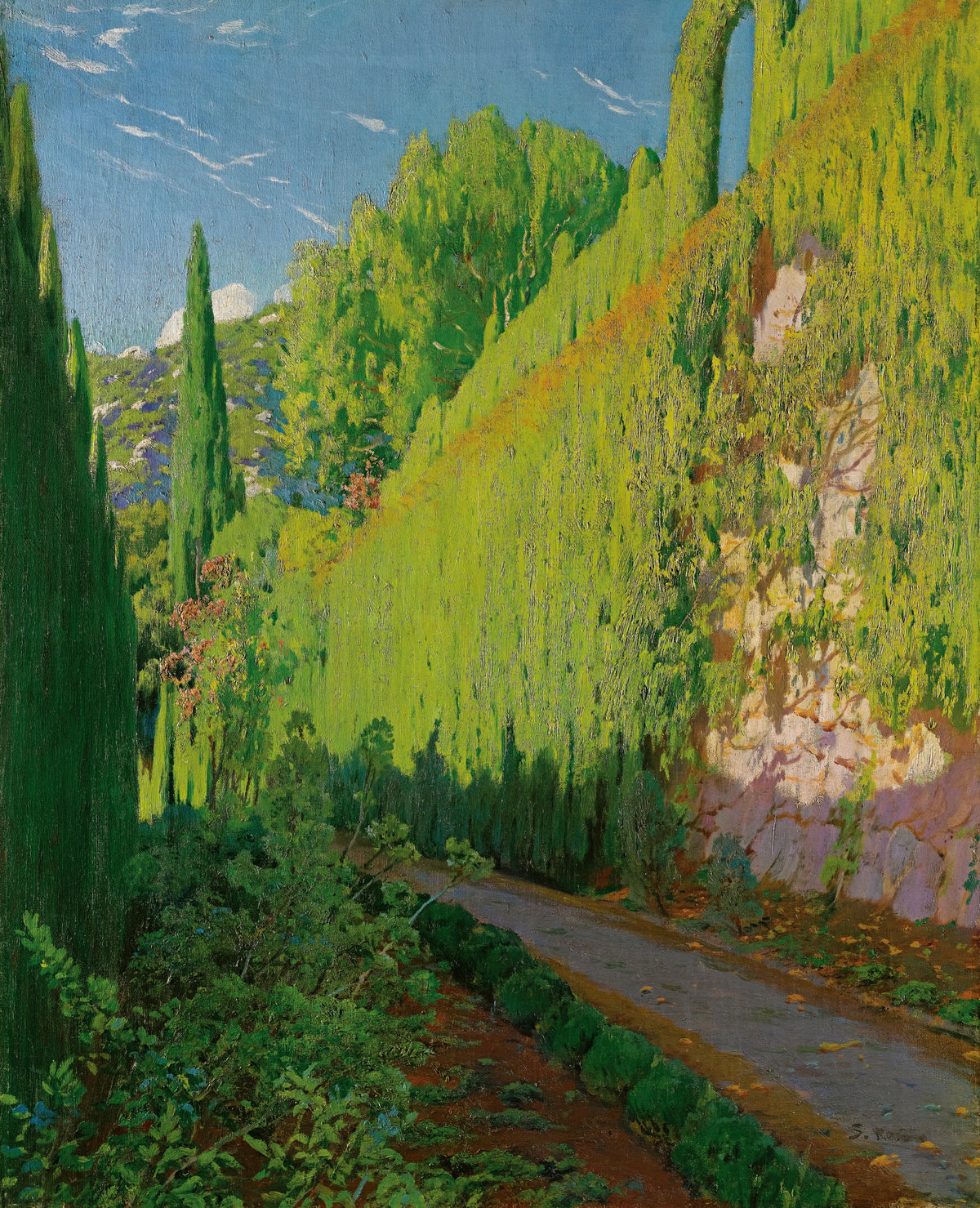 Santiago Rusiñol - Jardín De Sa Coma. Valdemosa (Garden Of Sa Coma, Valdemosa)