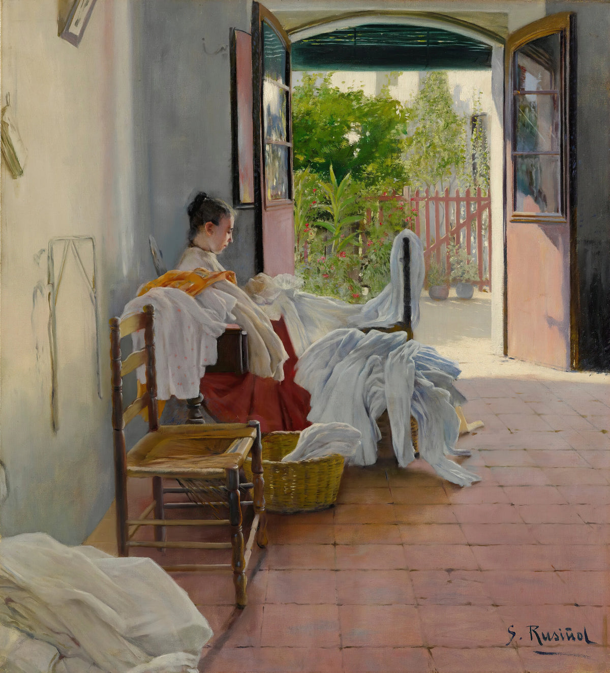 Santiago Rusiñol - The seamstress, Sitges
