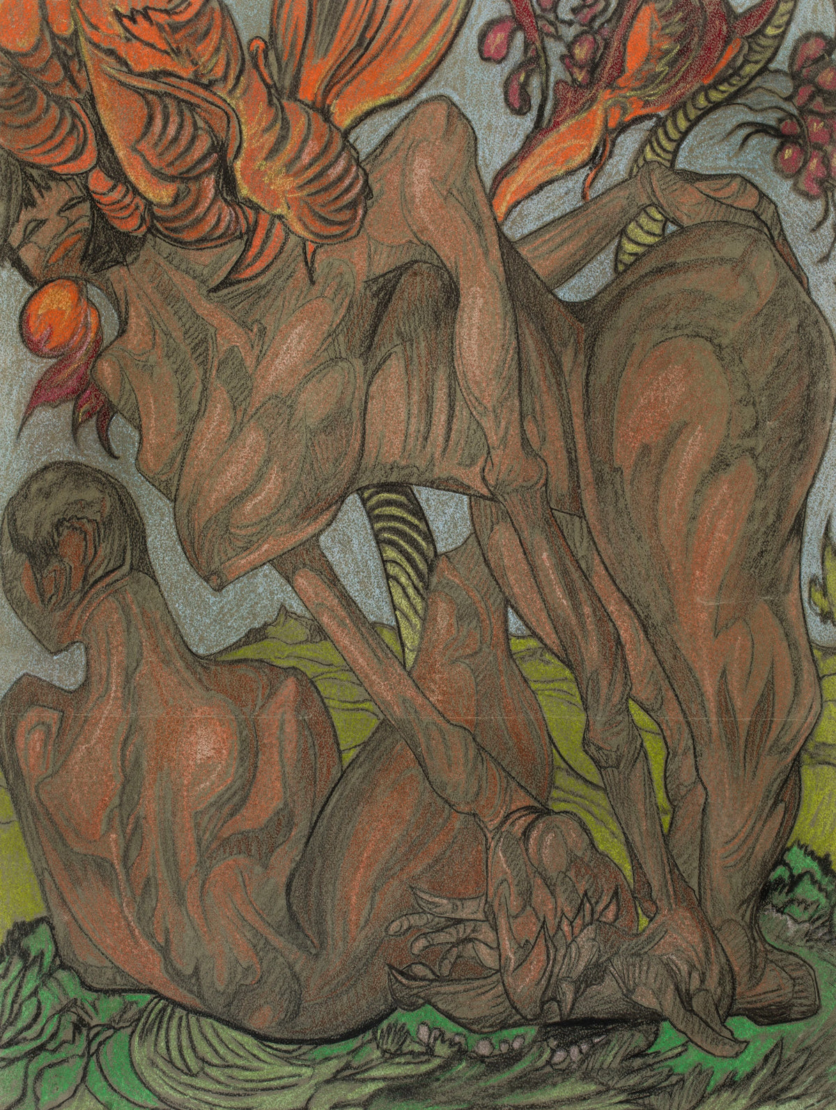 Stanisław Ignacy Witkiewicz - Composition - Temptation of Adam (1920)
