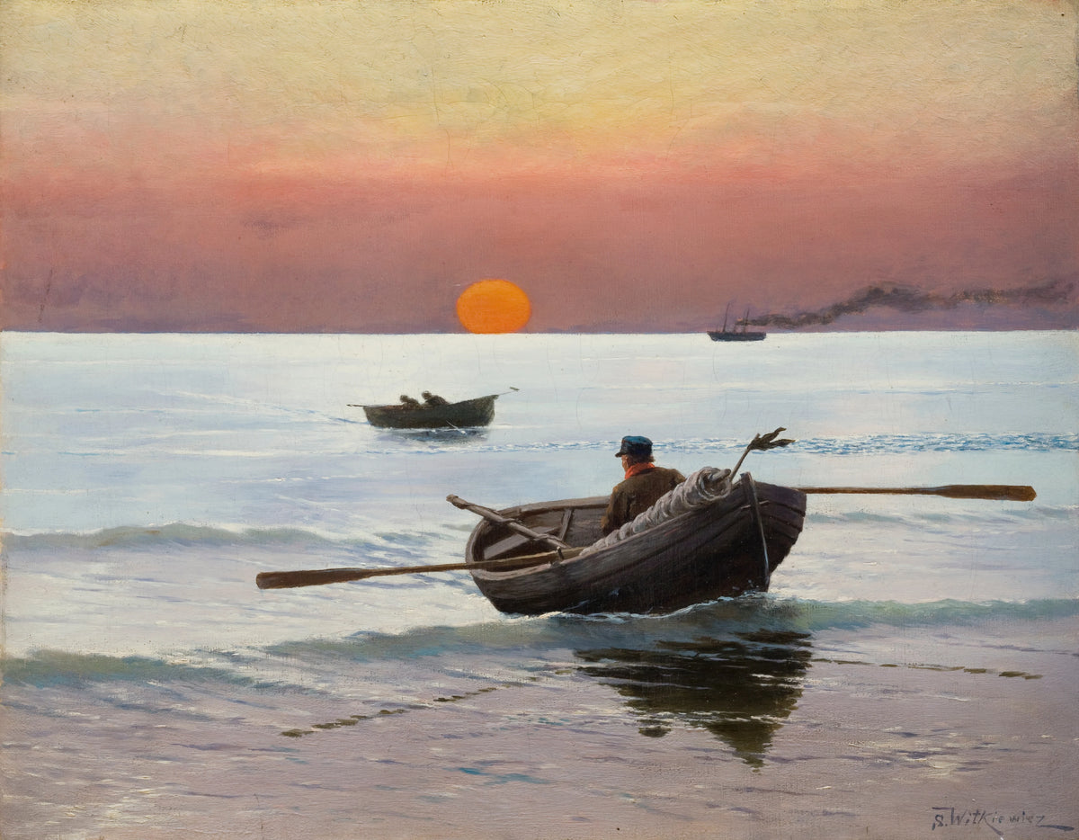 Stanisław Witkiewicz - Sunset on the Sea (1887)