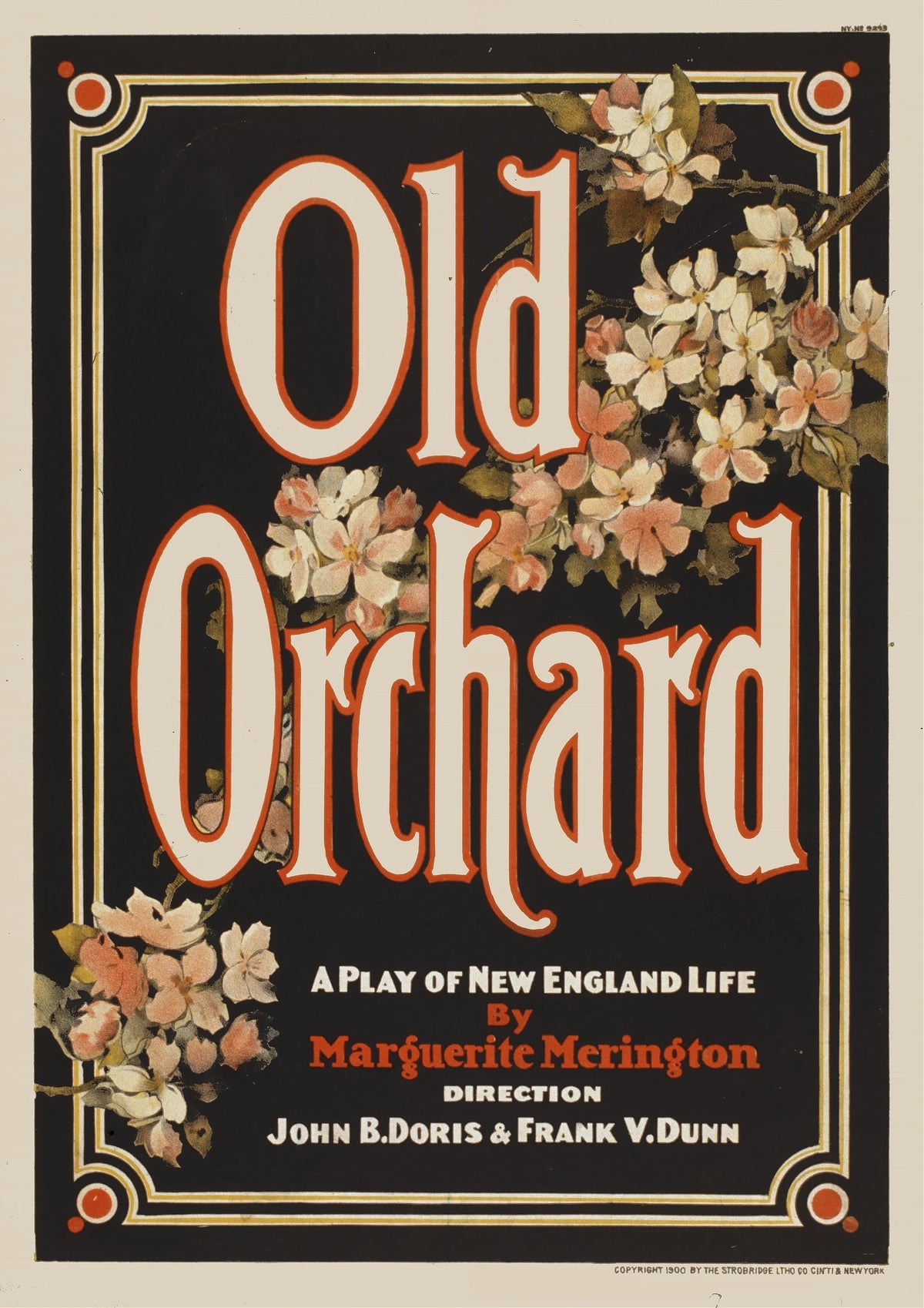 Strobridge & Co. Lith - Old orchard a play of New England life (c1900)