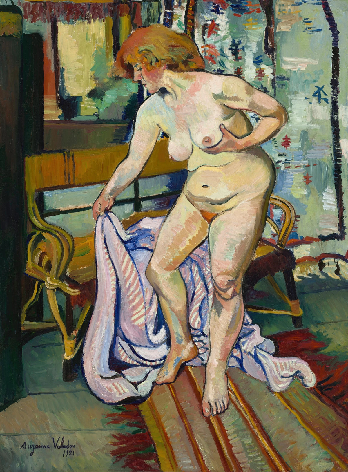 Suzanne Valadon - Nu à la draperie (1921)