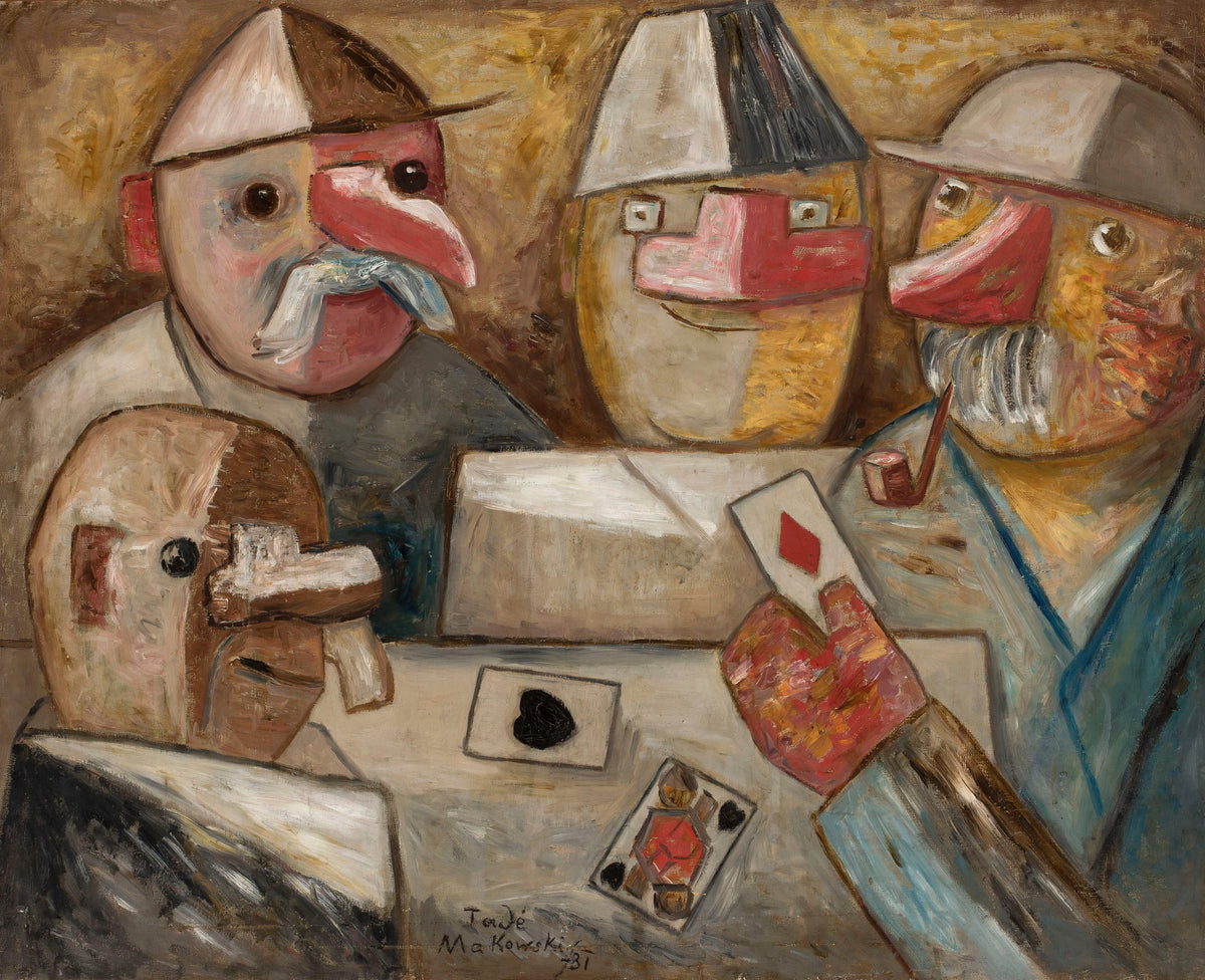 Tadeusz Makowski - Card game (1931)